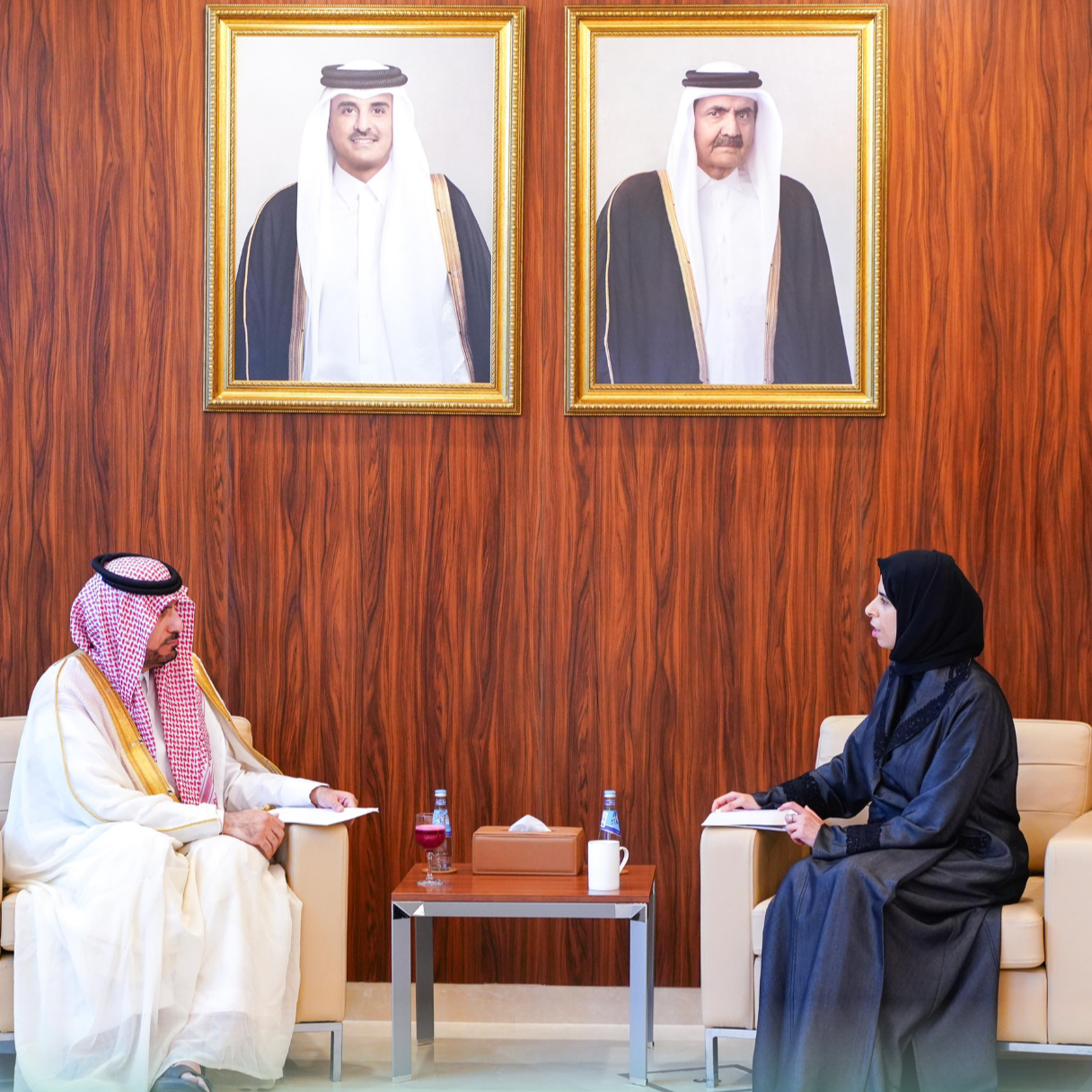 معالي وزيرة التربية والتعليم والتعليم العالي بدولة قطر تستقبل معالي المدير العام 